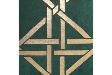 Pynteputer Cassia sett à 2 Grønn/gull - Grønn/gull - Tekstiler & tepper - Pute & putetrekk - Pynteputer