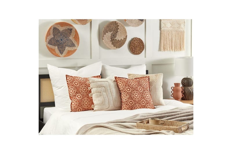 Pynteputer Ceiba Rød/beige - Rød/beige - Hagemøbler & utemiljø - Puter - Hageputer