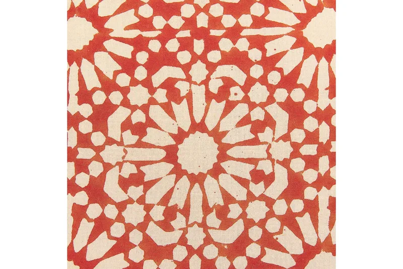 Pynteputer Ceiba sett av 2 Rød/beige - Rød/beige - Hagemøbler & utemiljø - Puter - Sofaputer & benkeputer