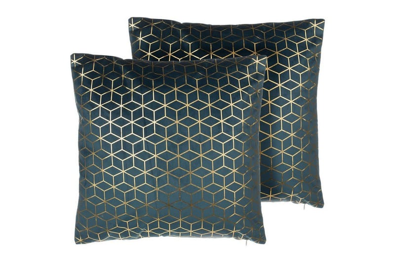 Pynteputer Celosia sett av 2 Blå/gull, Blå/gull