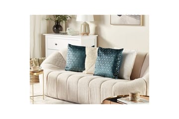 Pynteputer Celosia sett av 2 Blå/gull - Blå/gull - Hagemøbler & utemiljø - Puter - Hageputer