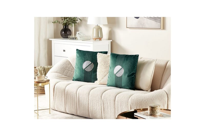 Pynteputer Ceropegia sett med 2 Grønn - Grønn - Hagemøbler & utemiljø - Puter - Hageputer