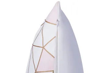 Pynteputer Clarkia sett med 2 Hvit/gull/rosa - Hvit/gull/rosa - Hagemøbler & utemiljø - Puter - Hageputer