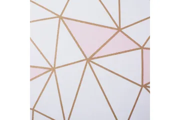 Pynteputer Clarkia sett med 2 Hvit/gull/rosa - Hvit/gull/rosa - Hagemøbler & utemiljø - Puter - Hageputer