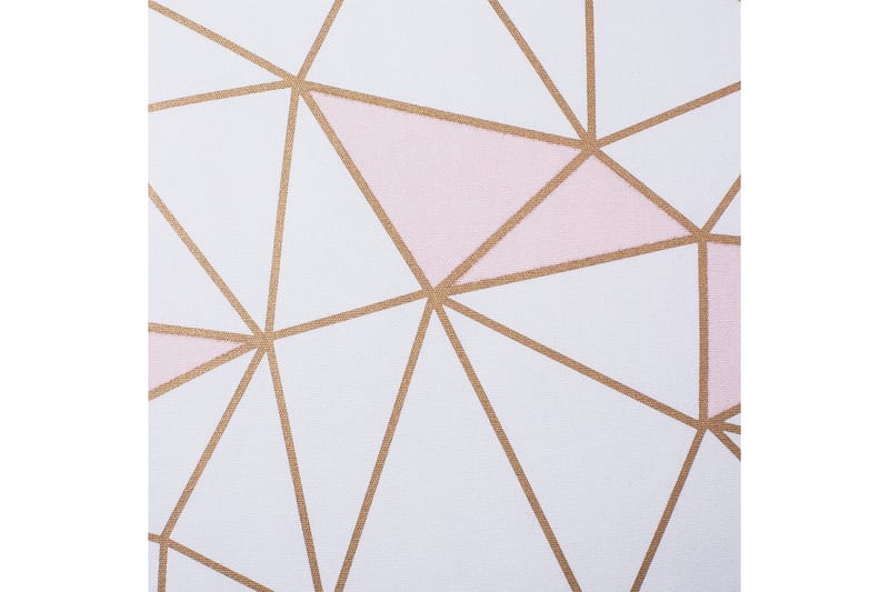 Pynteputer Clarkia sett med 2 Hvit/gull/rosa - Hvit/gull/rosa - Hagemøbler & utemiljø - Puter - Hageputer