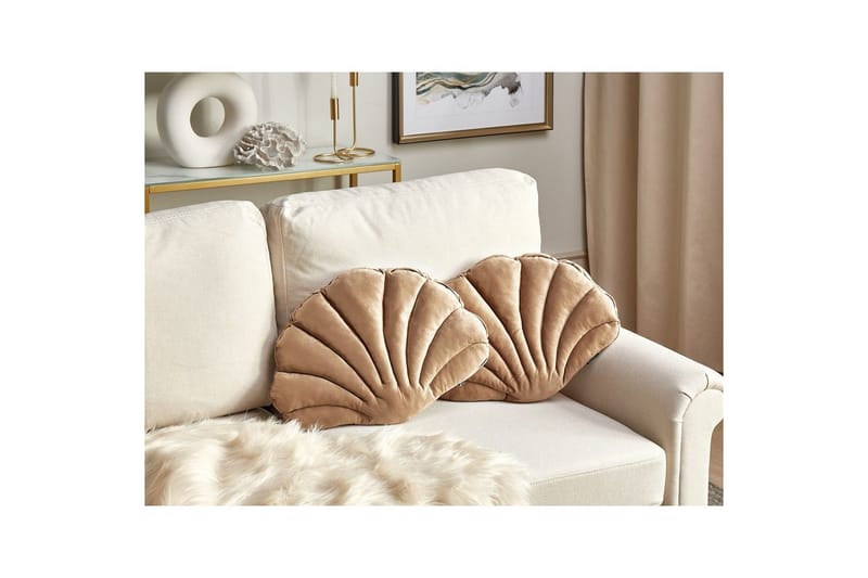 Pynteputer Consolida sett á 2 Beige - Beige - Hagemøbler & utemiljø - Puter - Hageputer
