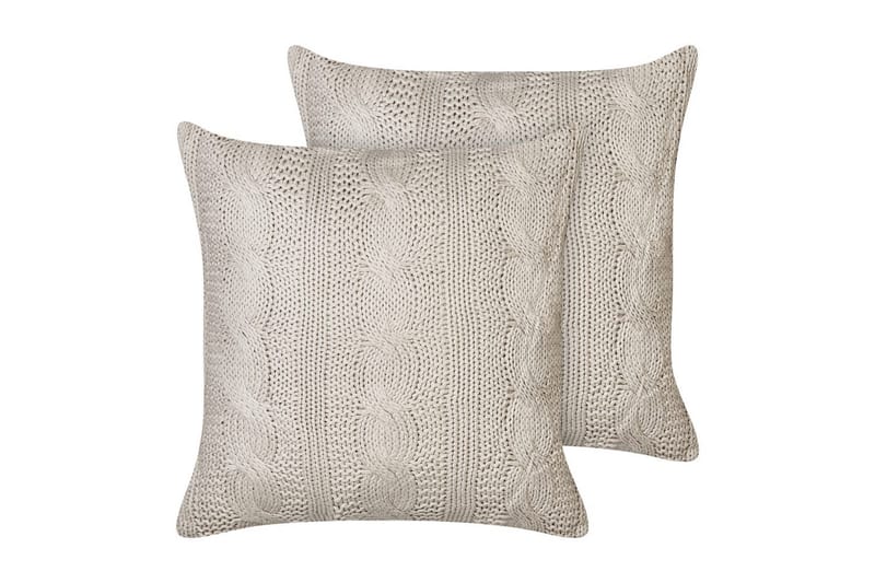 Pynteputer Constylis sett á 2 Beige - Beige - Hagemøbler & utemiljø - Puter - Hageputer