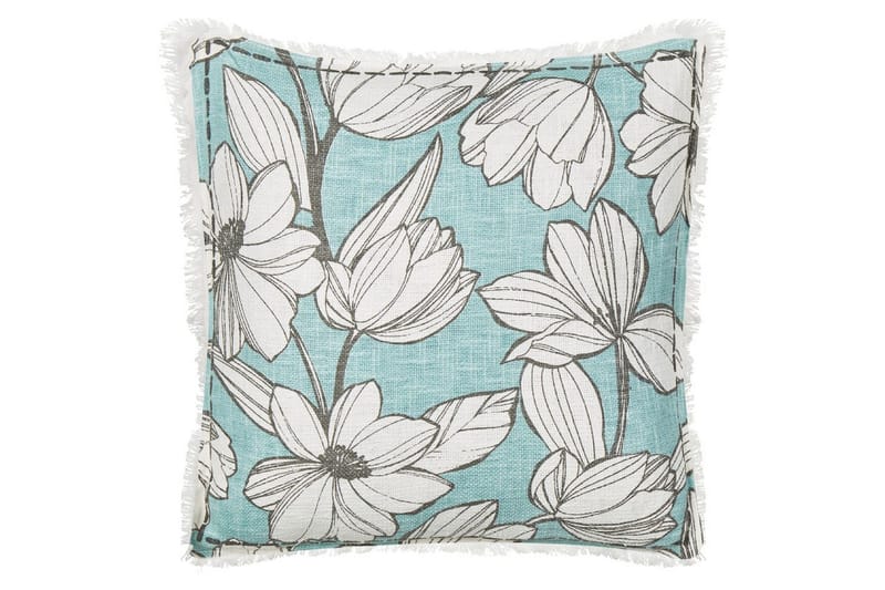 Pynteputer Cyanotis-sett à 2 Hvit/Blå - Hvit/Blå - Hagemøbler & utemiljø - Puter - Hageputer