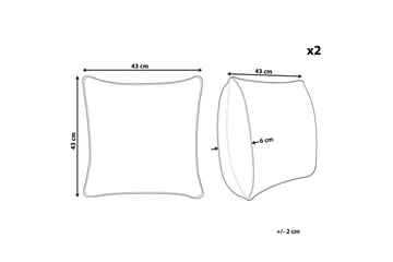 Pynteputer Cynara-sett à 2 - Hagemøbler & utemiljø - Puter - Hageputer