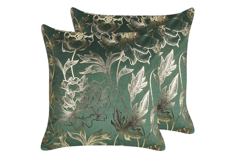 Pynteputer Daffodil-sett à 2 Grønn/gull, Grønn/gull