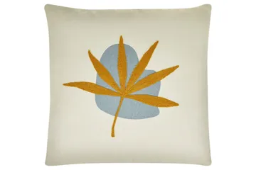 Pynteputer Davallia sett med 2 Beige/blå/oransje - Beige/blå/oransje - Hagemøbler & utemiljø - Puter - Hageputer