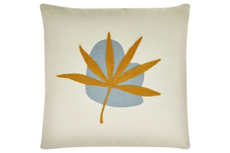 Pynteputer Davallia sett med 2 Beige/blå/oransje - Beige/blå/oransje - Hagemøbler & utemiljø - Puter - Hageputer