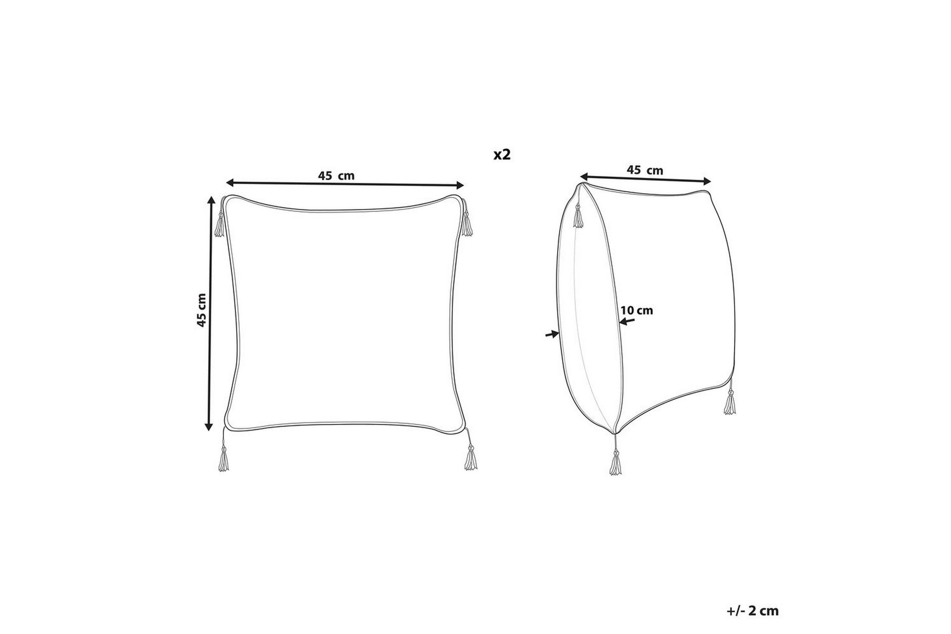 Pynteputer Deadnettle sett á 2 - Hagemøbler & utemiljø - Puter - Sofaputer & benkeputer