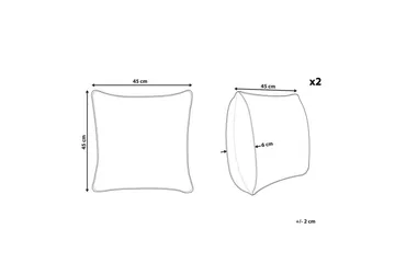 Pynteputer Dianella sett av 2 - Hagemøbler & utemiljø - Puter - Hageputer