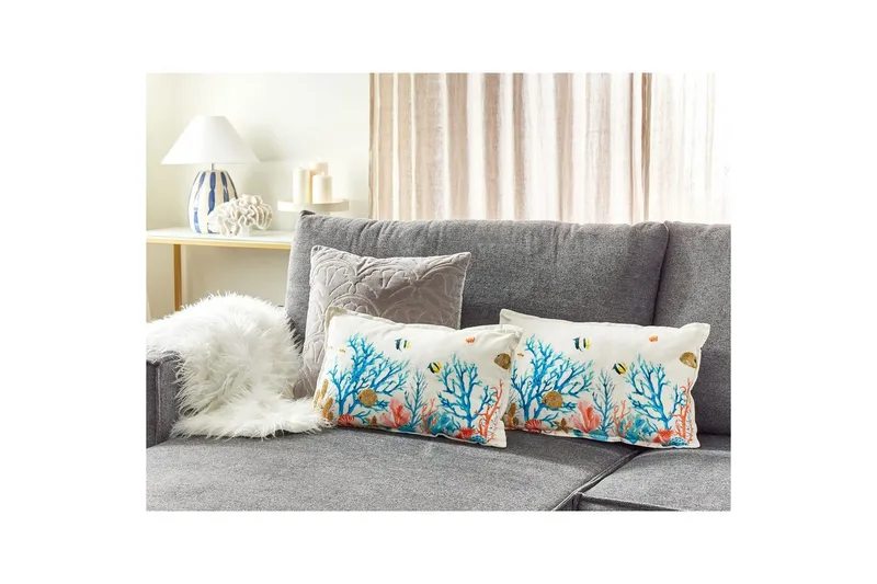 Pynteputer Eelgrass sett om 2 - Hagemøbler & utemiljø - Puter - Hageputer