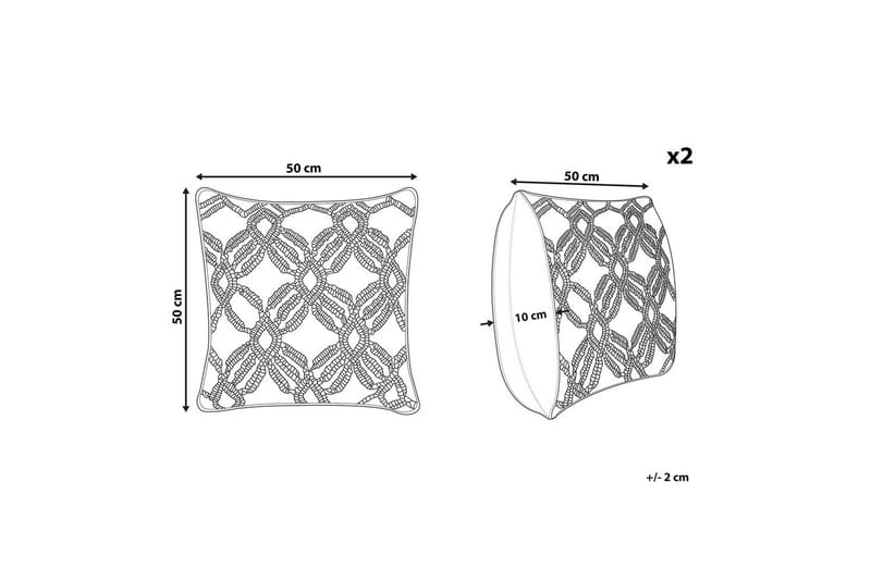 Pynteputer Esenkoy sett med 2 - Hagemøbler & utemiljø - Puter - Hageputer