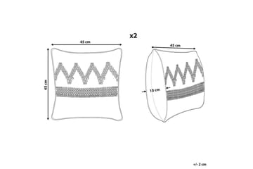 Pynteputer Eytelia sett av 2 - Hagemøbler & utemiljø - Puter - Hageputer