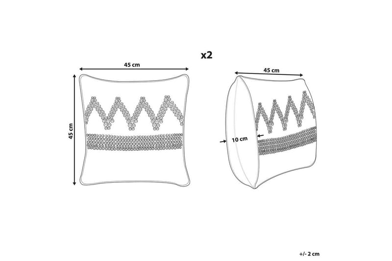 Pynteputer Eytelia sett av 2 - Hagemøbler & utemiljø - Puter - Hageputer
