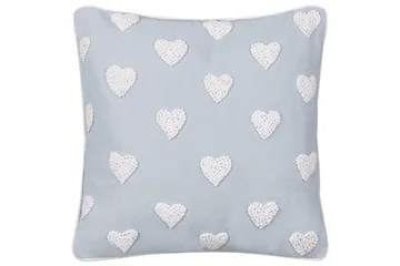 Pynteputer Gazania sett av 2 Grå/hvit, Firkantet - Grå/hvit, Firkantet - Hagemøbler & utemiljø - Puter - Hageputer