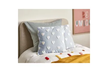 Pynteputer Gazania sett av 2 Grå/hvit, Firkantet - Grå/hvit, Firkantet - Hagemøbler & utemiljø - Puter - Hageputer