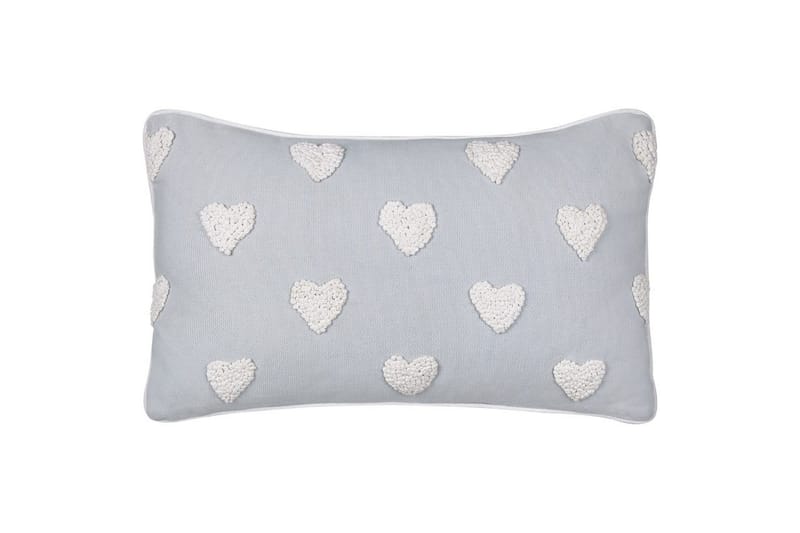 Pynteputer Gazania sett av 2 Grå/hvit, Rektangulær - Grå/hvit, Rektangulær - Hagemøbler & utemiljø - Puter - Hageputer