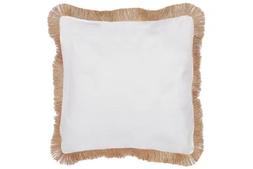 Pynteputer Geranium sett av 2 Beige/hvit - Beige/hvit - Hagemøbler & utemiljø - Puter - Hageputer