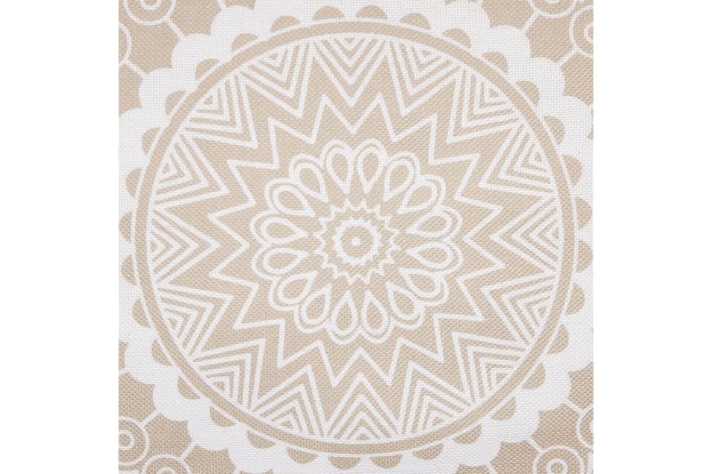 Pynteputer Geranium sett av 2 Beige/hvit - Beige/hvit - Hagemøbler & utemiljø - Puter - Hageputer