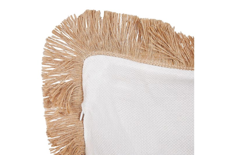 Pynteputer Geranium sett av 2 Beige/hvit - Beige/hvit - Hagemøbler & utemiljø - Puter - Hageputer