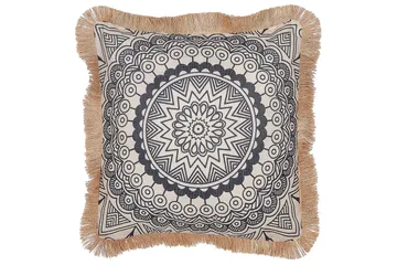 Pynteputer Geranium sett av 2 Beige/svart - Beige/svart - Hagemøbler & utemiljø - Puter - Hageputer