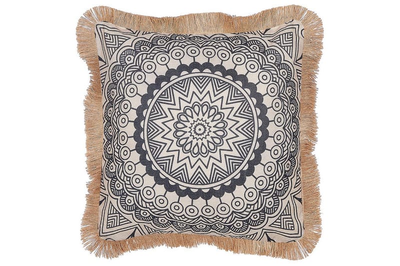 Pynteputer Geranium sett av 2 Beige/svart - Beige/svart - Hagemøbler & utemiljø - Puter - Hageputer