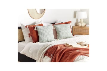 Pynteputer Hakone sett med 2 Grønn/beige, Firkantet - Grønn/beige, Firkantet - Hagemøbler & utemiljø - Puter - Hageputer