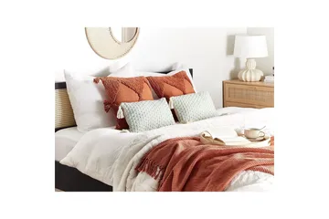 Pynteputer Hakone sett med 2 Grønn/beige, Rektangulær - Grønn/beige, Rektangulær - Hagemøbler & utemiljø - Puter - Hageputer