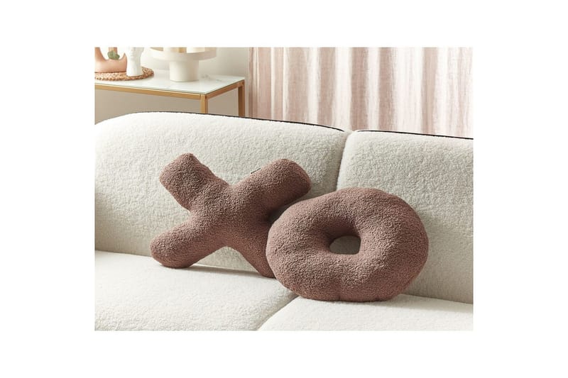 Pynteputer Hesperis sett med 2 Brun - Brun - Hagemøbler & utemiljø - Puter - Hageputer