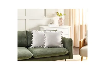 Pynteputer Jasmine sett à 2 Hvit - Hvit - Hagemøbler & utemiljø - Puter - Hageputer