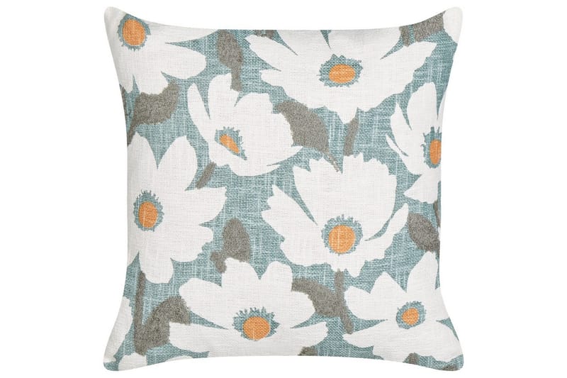 Pynteputer Jatropha sett à 2 Blå/hvit/grønn/oransje - Blå/hvit/grønn/oransje - Hagemøbler & utemiljø - Puter - Hageputer