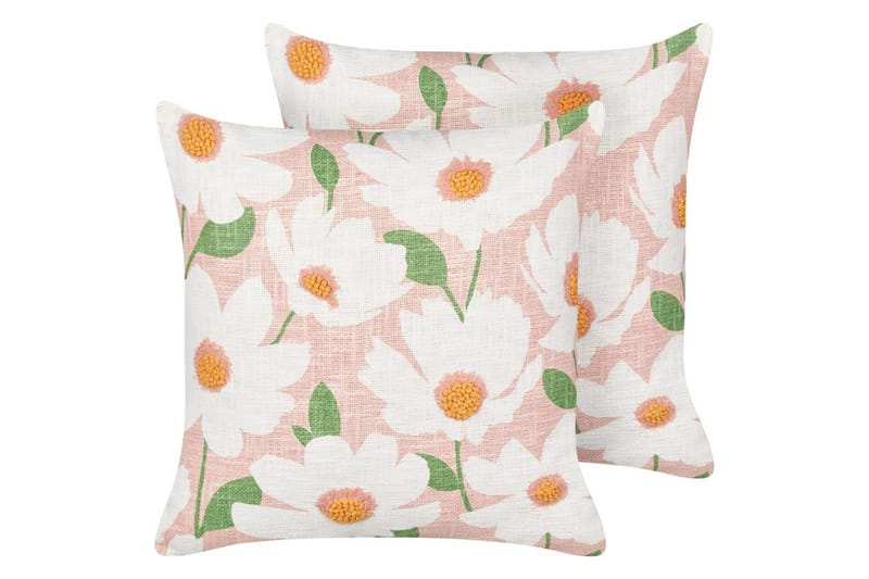 Pynteputer Jatropha sett à 2 Rosa/hvit/grønn/oransje, Rosa/hvit/grønn/oransje