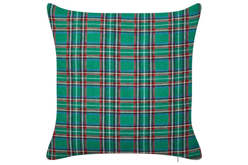 Pynteputer Joycandy sett av 2 Grønn/rød/svart/hvit, Firkantet - Grønn/rød/svart/hvit, Firkantet - Hagemøbler & utemiljø - Puter - Hageputer