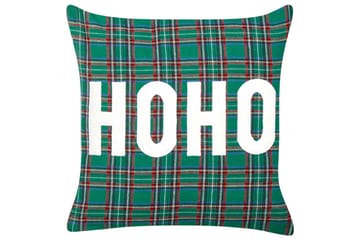 Pynteputer Joycandy sett av 2 Grønn/rød/svart/hvit, Firkantet - Grønn/rød/svart/hvit, Firkantet - Hagemøbler & utemiljø - Puter - Hageputer