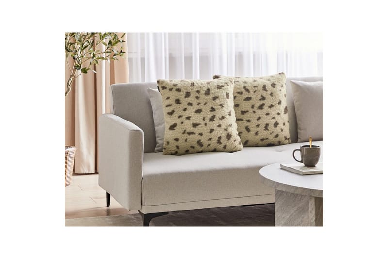 Pynteputer Kasra sett av 2 Beige - Beige - Tekstiler & tepper - Pute & putetrekk - Pynteputer