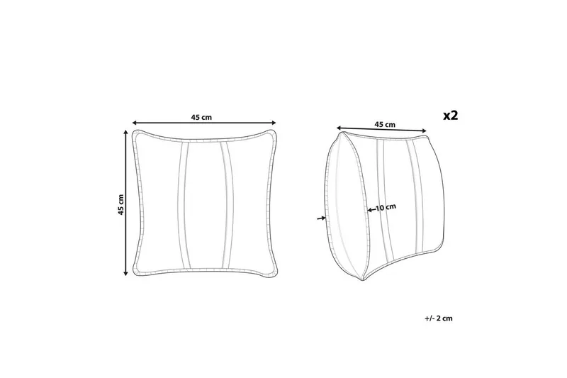 Pynteputer Kavalam sett av 2 - Hagemøbler & utemiljø - Puter - Hageputer