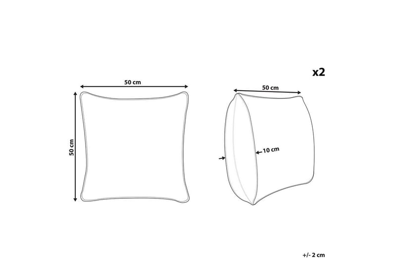 Pynteputer Khora sett av 2 - Hagemøbler & utemiljø - Puter - Hageputer