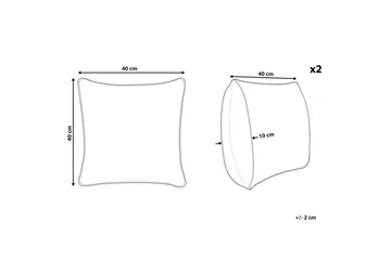 Pynteputer Lalam sett med 2 - Tekstiler & tepper - Pute & putetrekk - Pynteputer