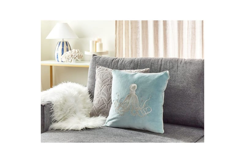 Pynteputer Laminaria Blå/Sølv - Blå/Sølv - Hagemøbler & utemiljø - Puter - Hageputer