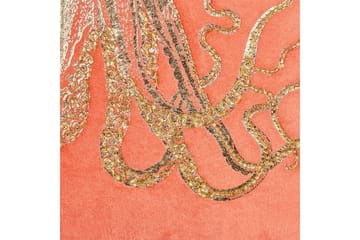 Pynteputer Laminaria Rødt/gull - Rødt/gull - Hagemøbler & utemiljø - Puter - Hageputer