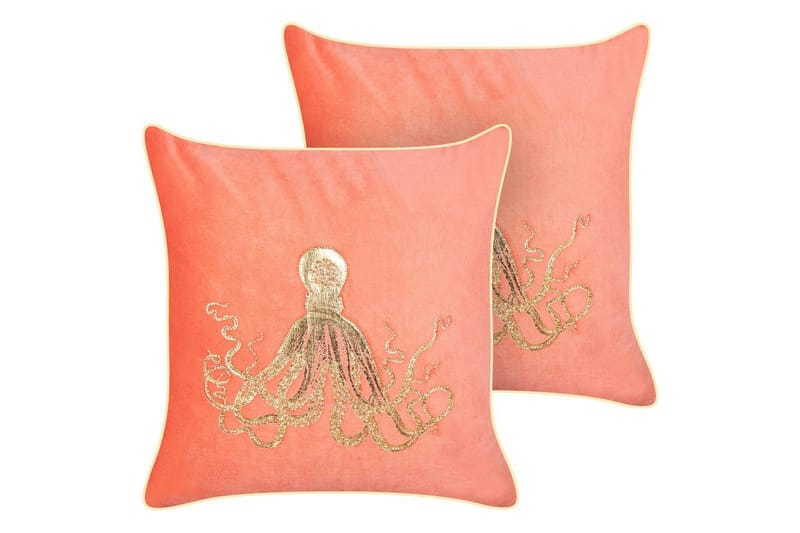 Pynteputer Laminaria sett med 2 Rødt/gull, Rødt/gull