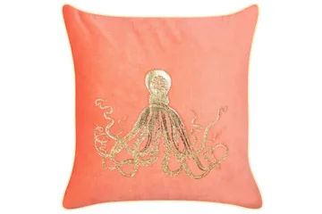 Pynteputer Laminaria sett med 2 Rødt/gull - Rødt/gull - Hagemøbler & utemiljø - Puter - Hageputer