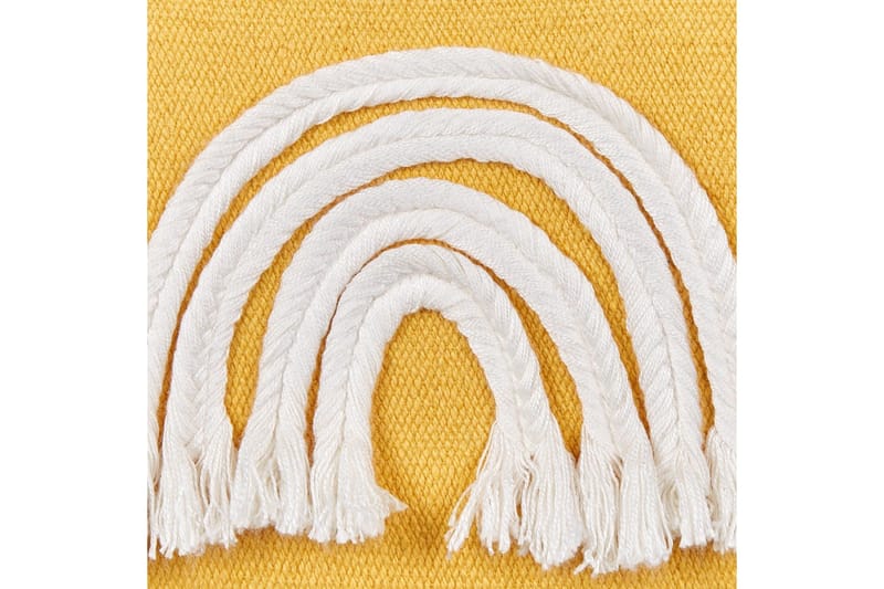 Pynteputer Leea sett med 2 Gul/Hvit - Gul/Hvit - Hagemøbler & utemiljø - Puter - Hageputer