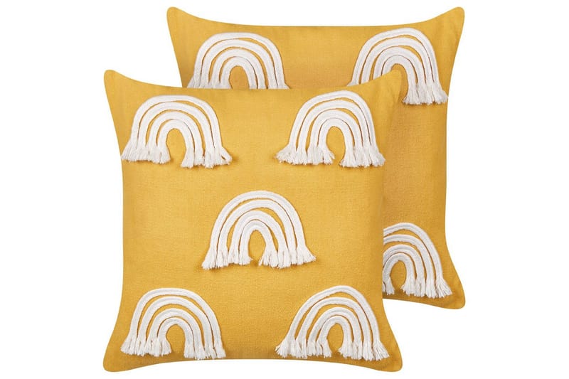 Pynteputer Leea sett med 2 Gul/Hvit, Gul/Hvit