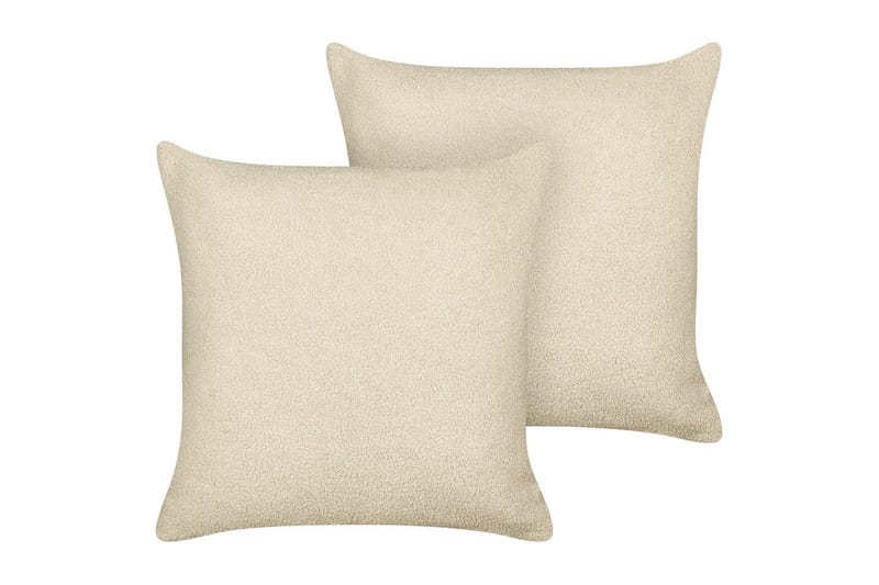 Pynteputer Leuzea sett med 2 Beige, 45x45 cm - Beige, 45x45 cm - Hagemøbler & utemiljø - Puter - Hageputer