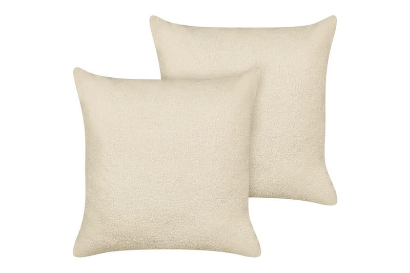 Pynteputer Leuzea sett med 2 Beige, 60x60 cm - Beige, 60x60 cm - Hagemøbler & utemiljø - Puter - Hageputer